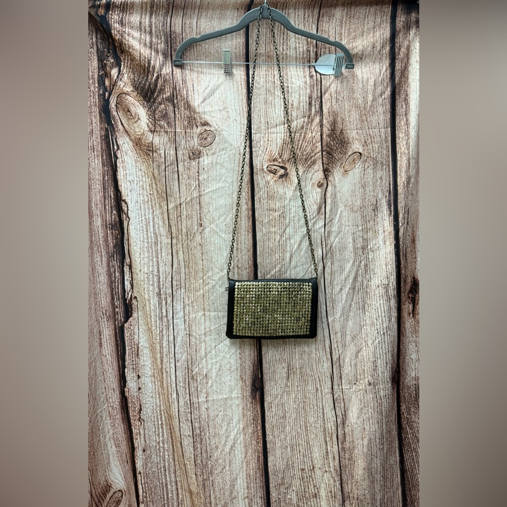 Elegant Black and Gold Chain Bag
